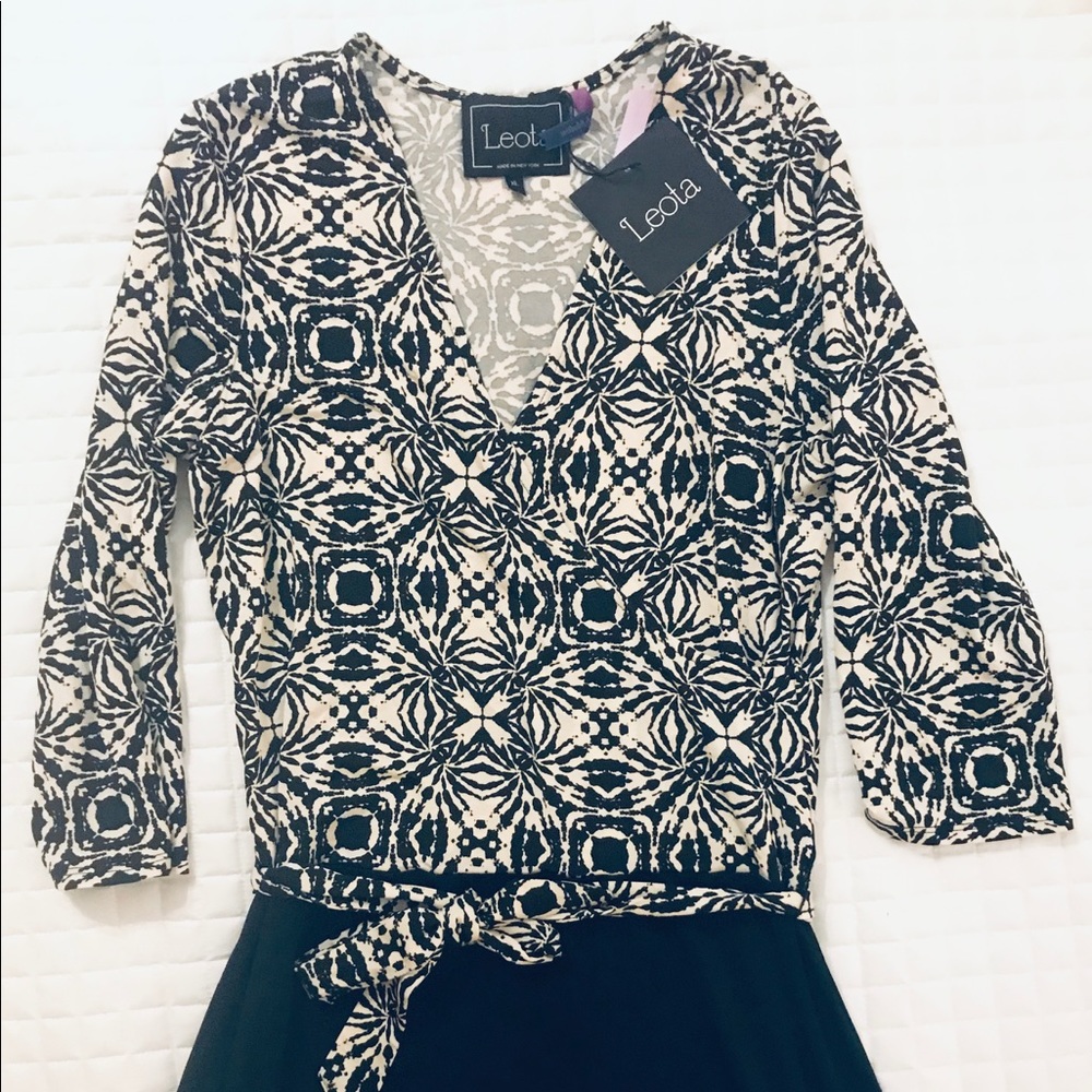 Leota Wrap Midi Dress, Size XL